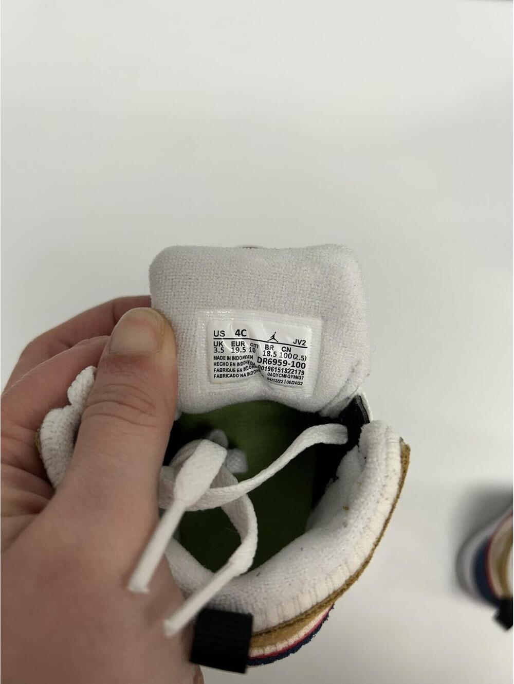 Toddler Jordan 1 Mid SE TD Multicolor High-Top Sneakers - Picture 8 of 8